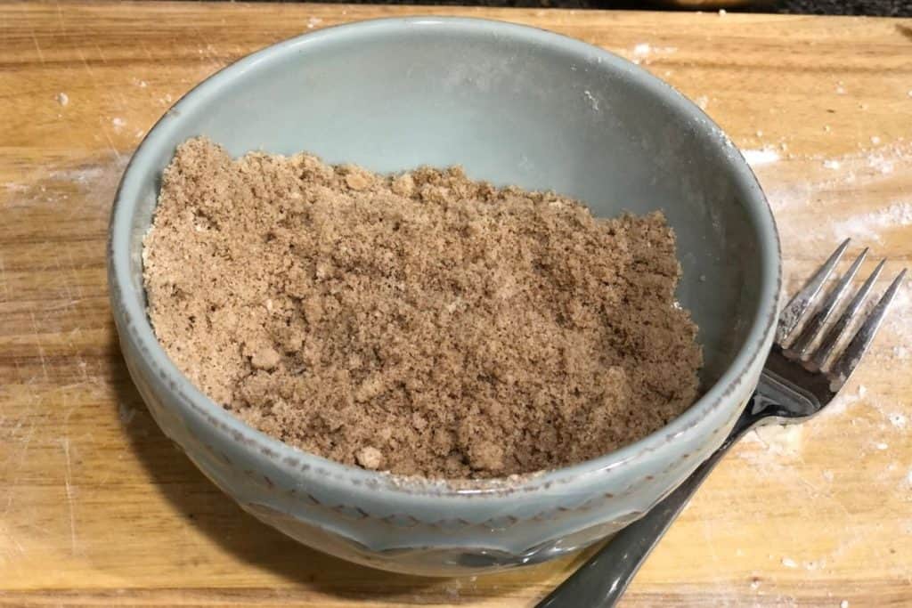 The brown sugar cinnamon pop tart filling for the homemade pop tarts
